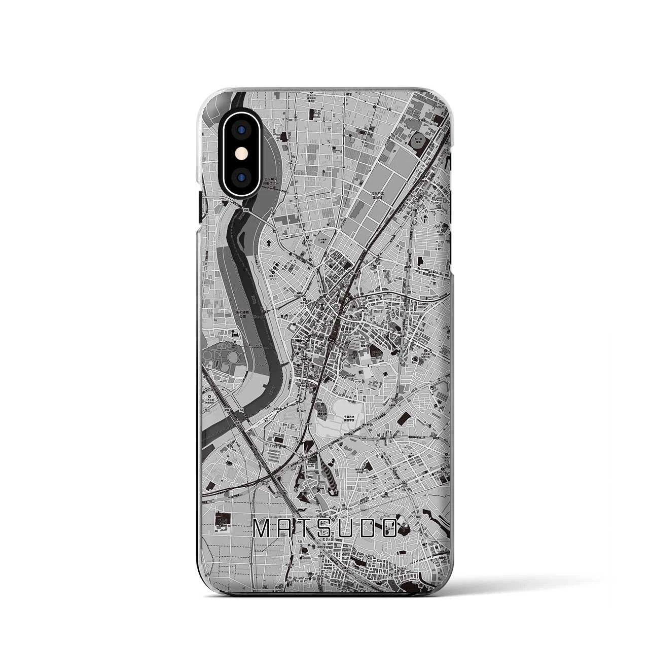【松戸(千葉県)】地図柄iPhoneケース(クリアタイプ)