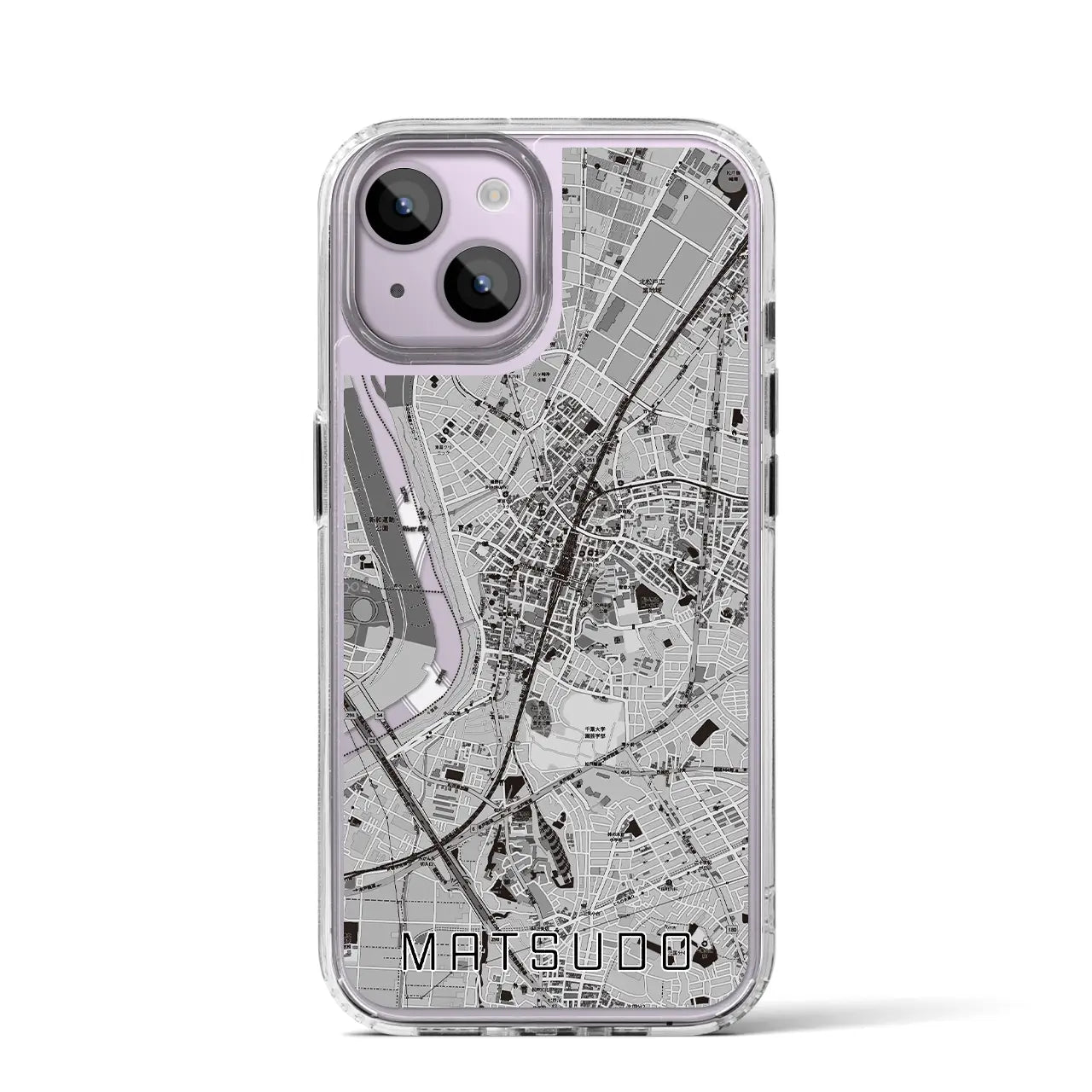 【松戸(千葉県)】地図柄iPhoneケース(MagSafeタイプ)