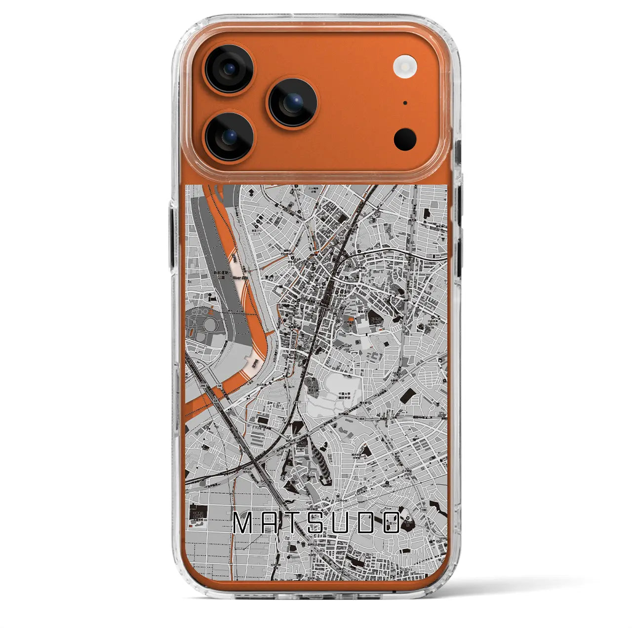 【松戸(千葉県)】地図柄iPhoneケース(MagSafeタイプ)