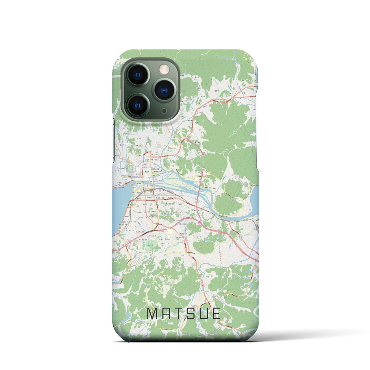 【松江(島根県)】地図柄iPhoneケース(バックカバータイプ)