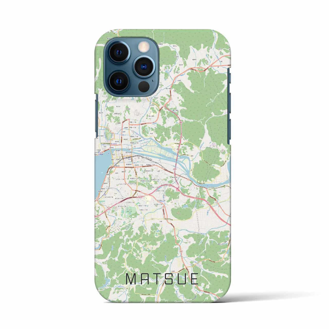 【松江(島根県)】地図柄iPhoneケース(バックカバータイプ)