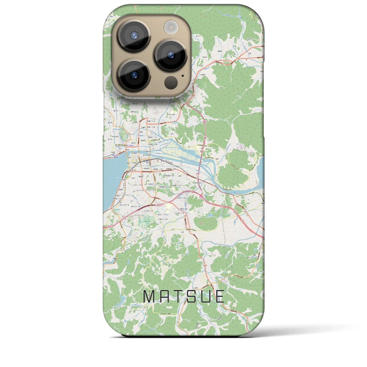 【松江(島根県)】地図柄iPhoneケース(バックカバータイプ)