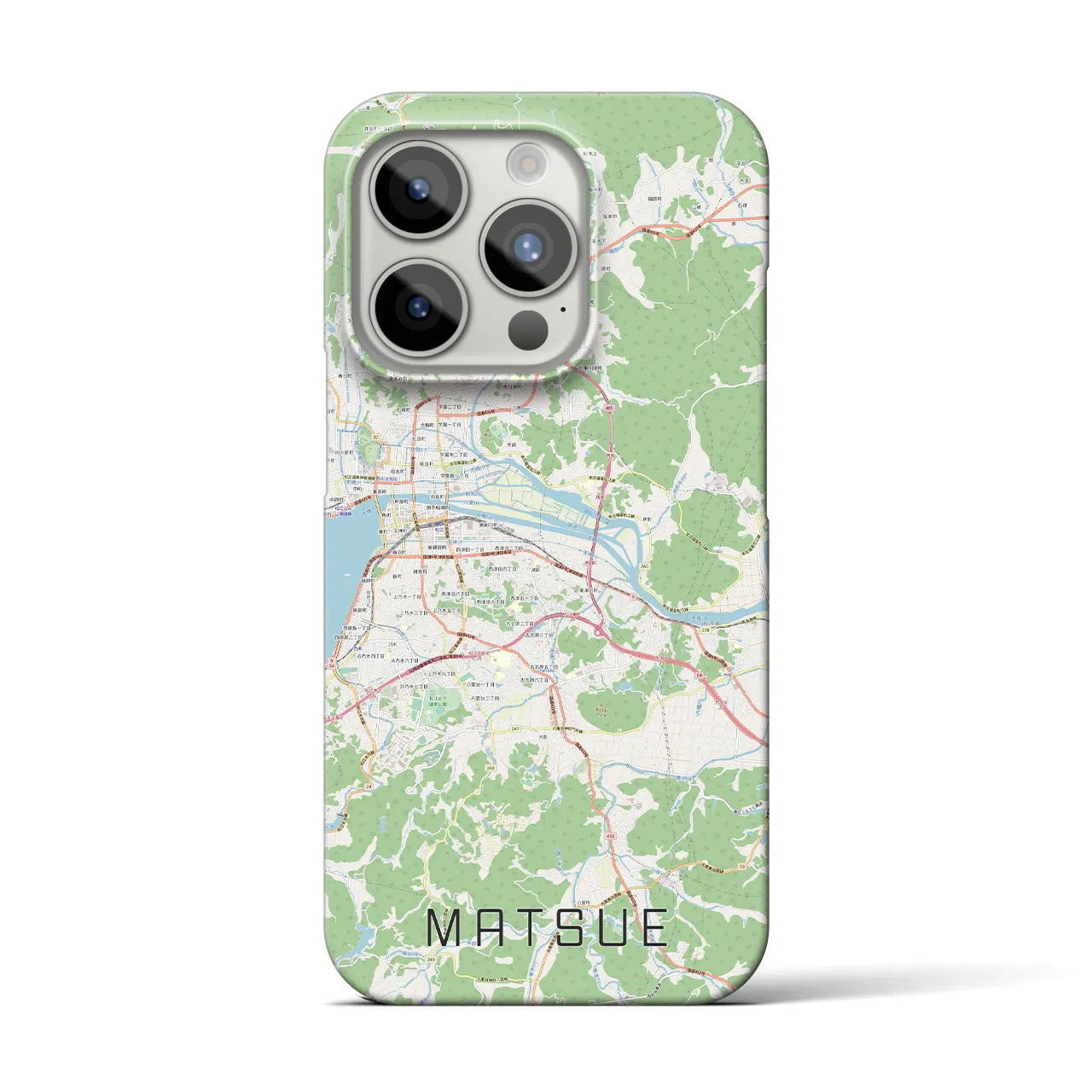 【松江(島根県)】地図柄iPhoneケース(バックカバータイプ)