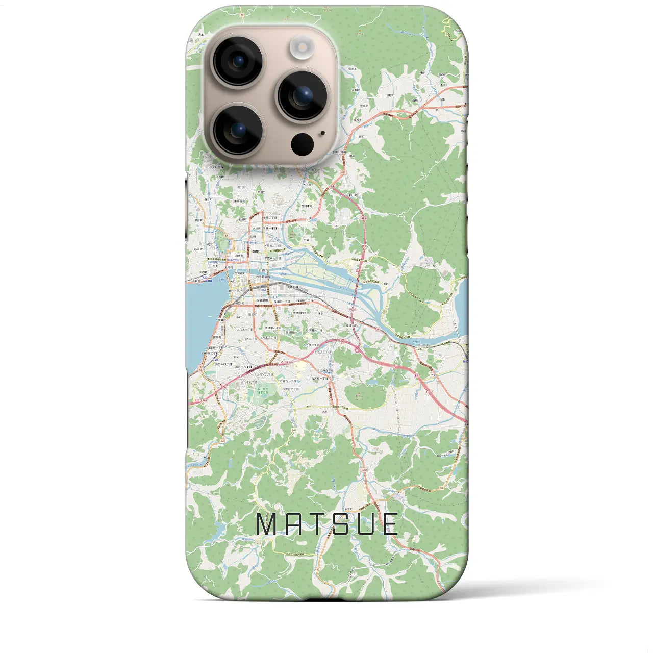 【松江(島根県)】地図柄iPhoneケース(バックカバータイプ)