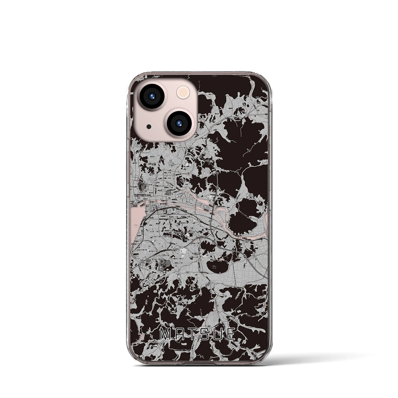 【松江(島根県)】地図柄iPhoneケース(クリアタイプ)