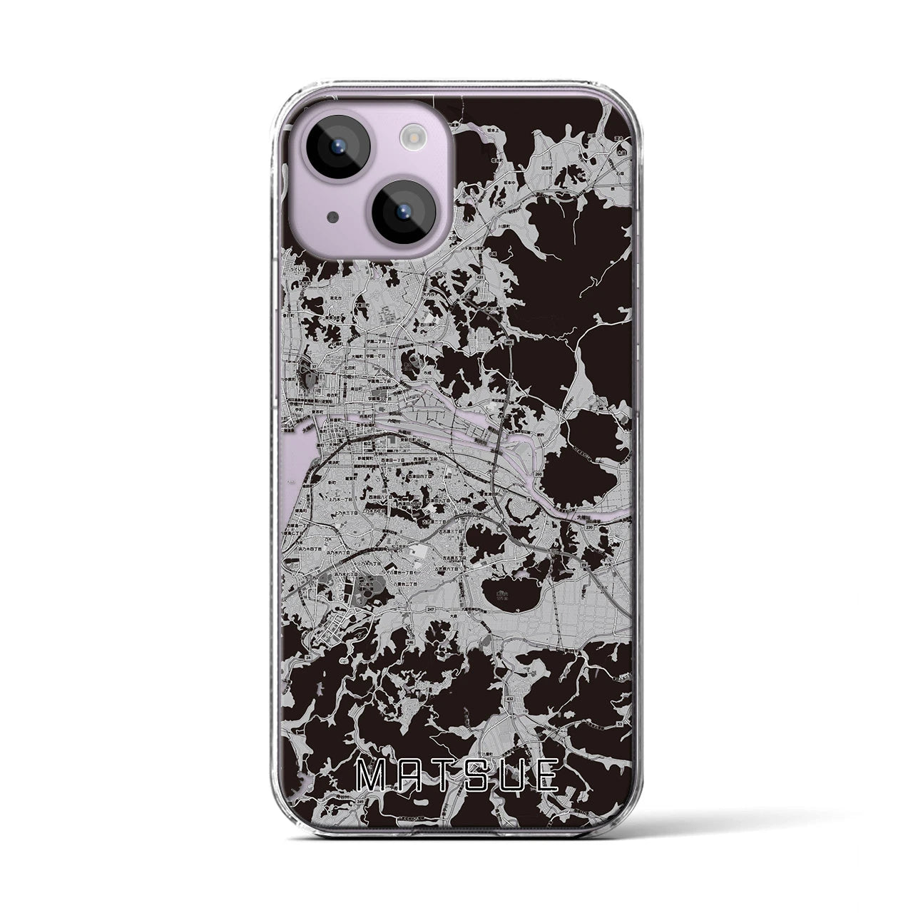 【松江(島根県)】地図柄iPhoneケース(クリアタイプ)