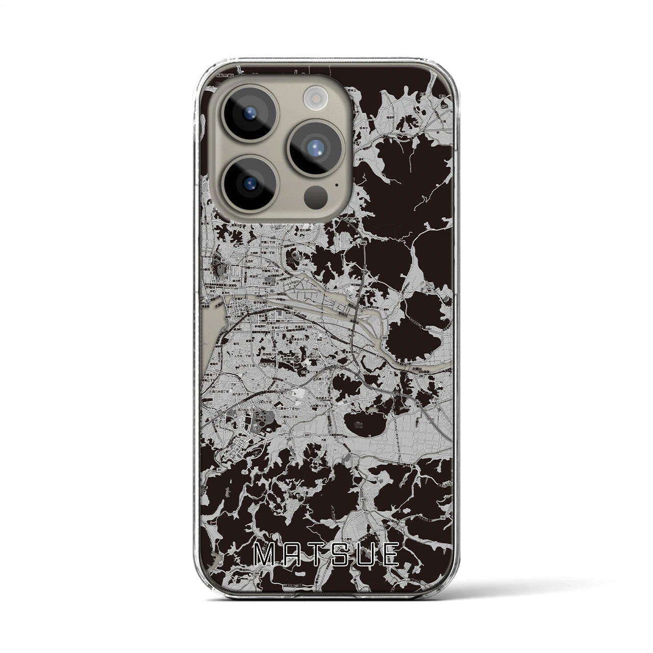 【松江(島根県)】地図柄iPhoneケース(クリアタイプ)