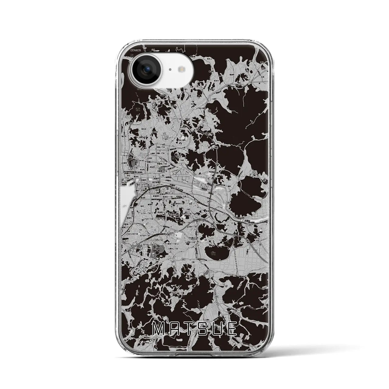 【松江(島根県)】地図柄iPhoneケース(クリアタイプ)