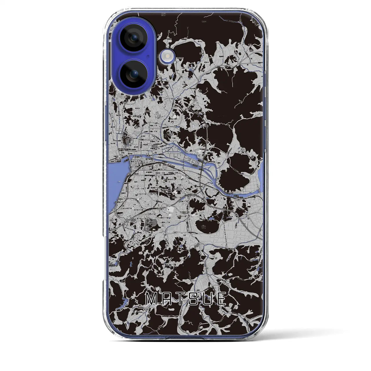 【松江(島根県)】地図柄iPhoneケース(クリアタイプ)