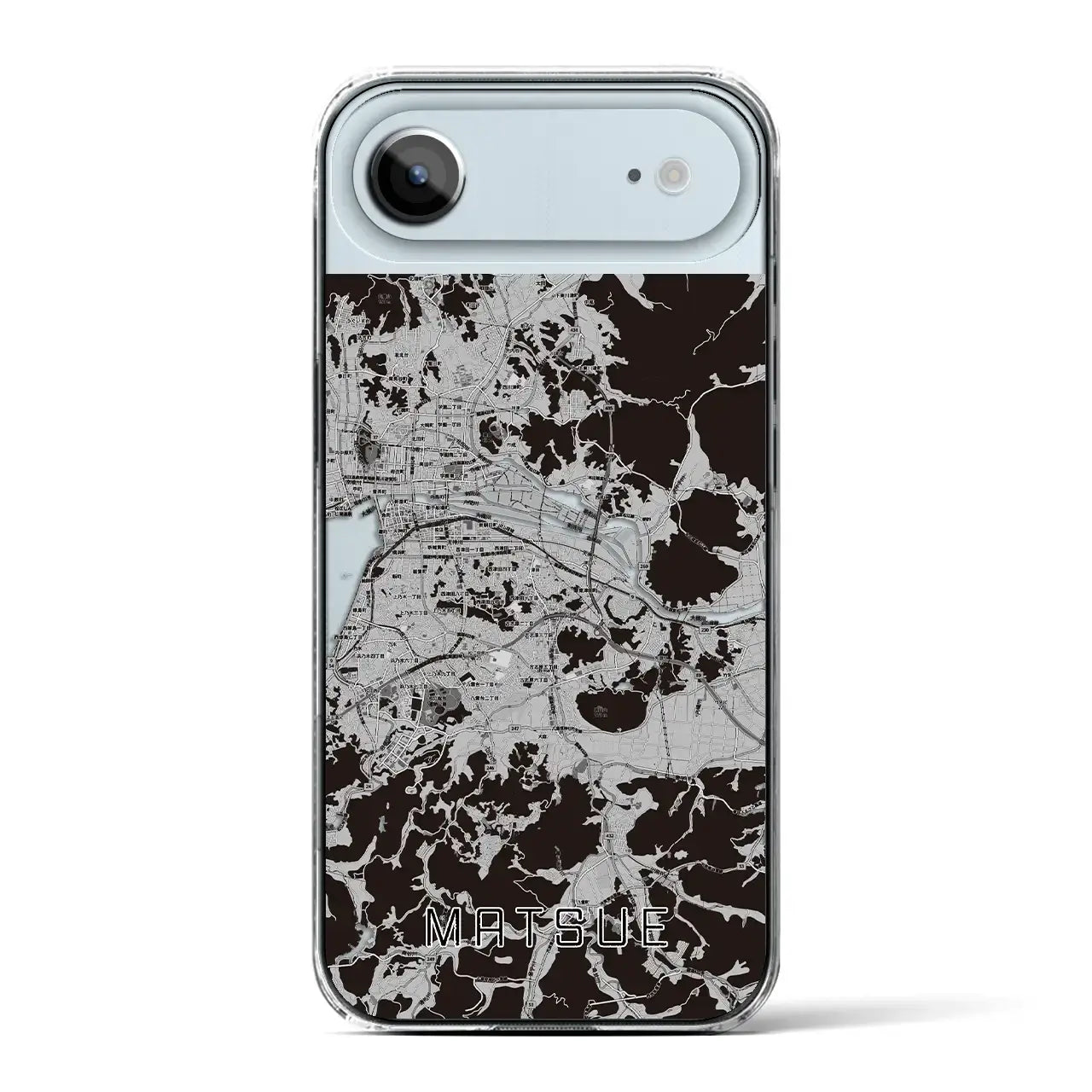 【松江(島根県)】地図柄iPhoneケース(クリアタイプ)