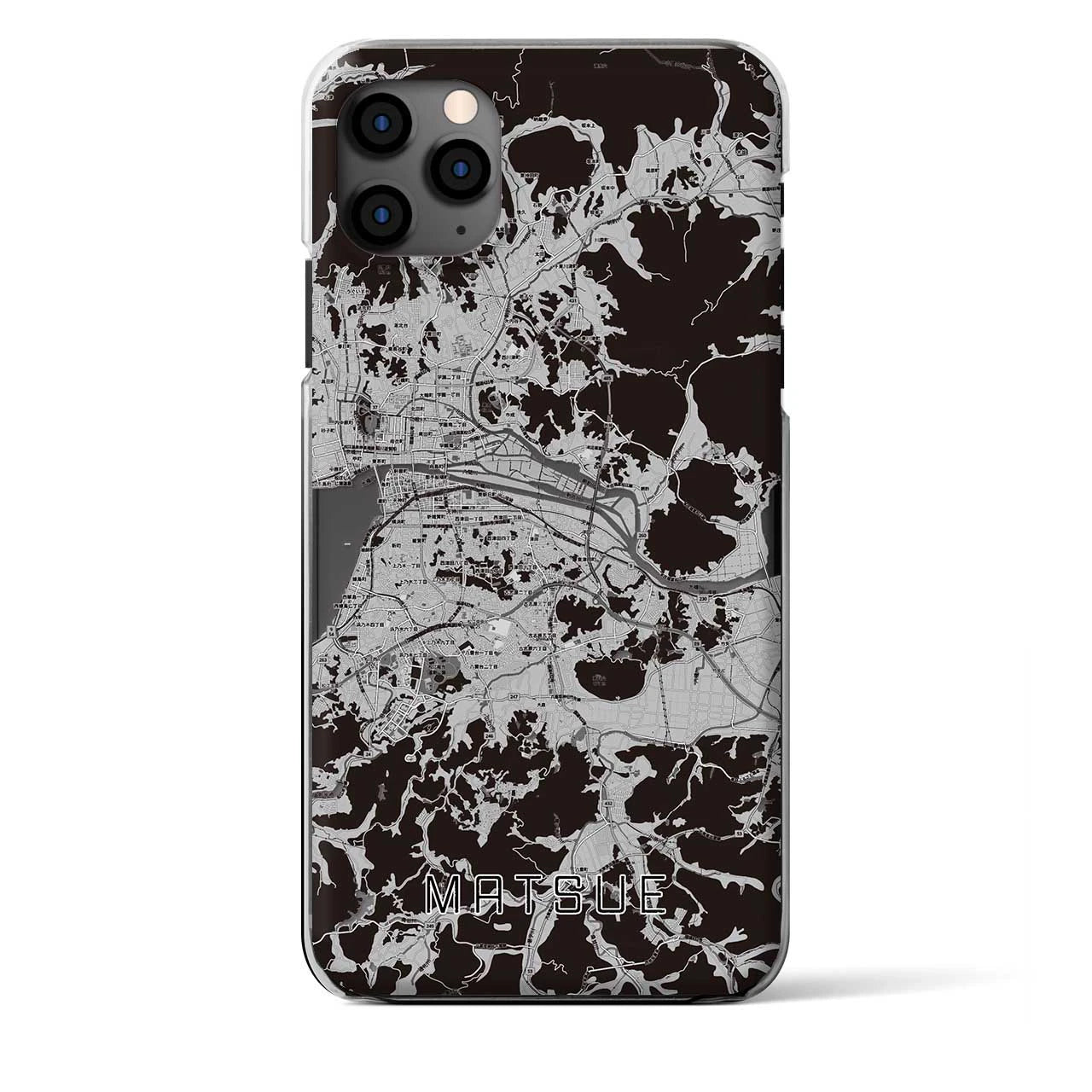 【松江(島根県)】地図柄iPhoneケース(クリアタイプ)