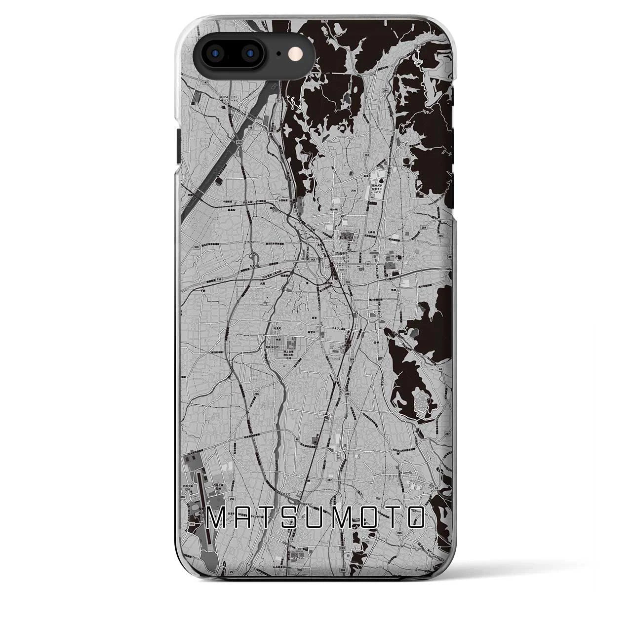 【松本(長野県)】地図柄iPhoneケース(クリアタイプ)
