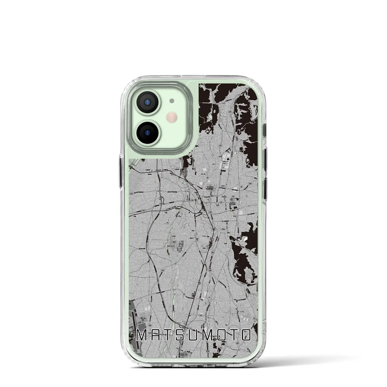 【松本(長野県)】地図柄iPhoneケース(MagSafeタイプ)