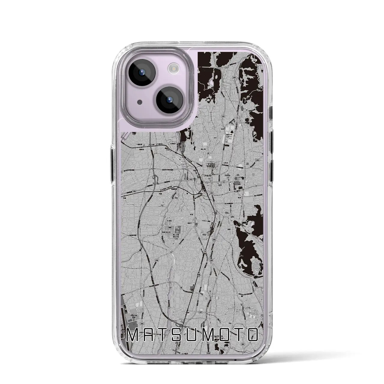 【松本(長野県)】地図柄iPhoneケース(MagSafeタイプ)