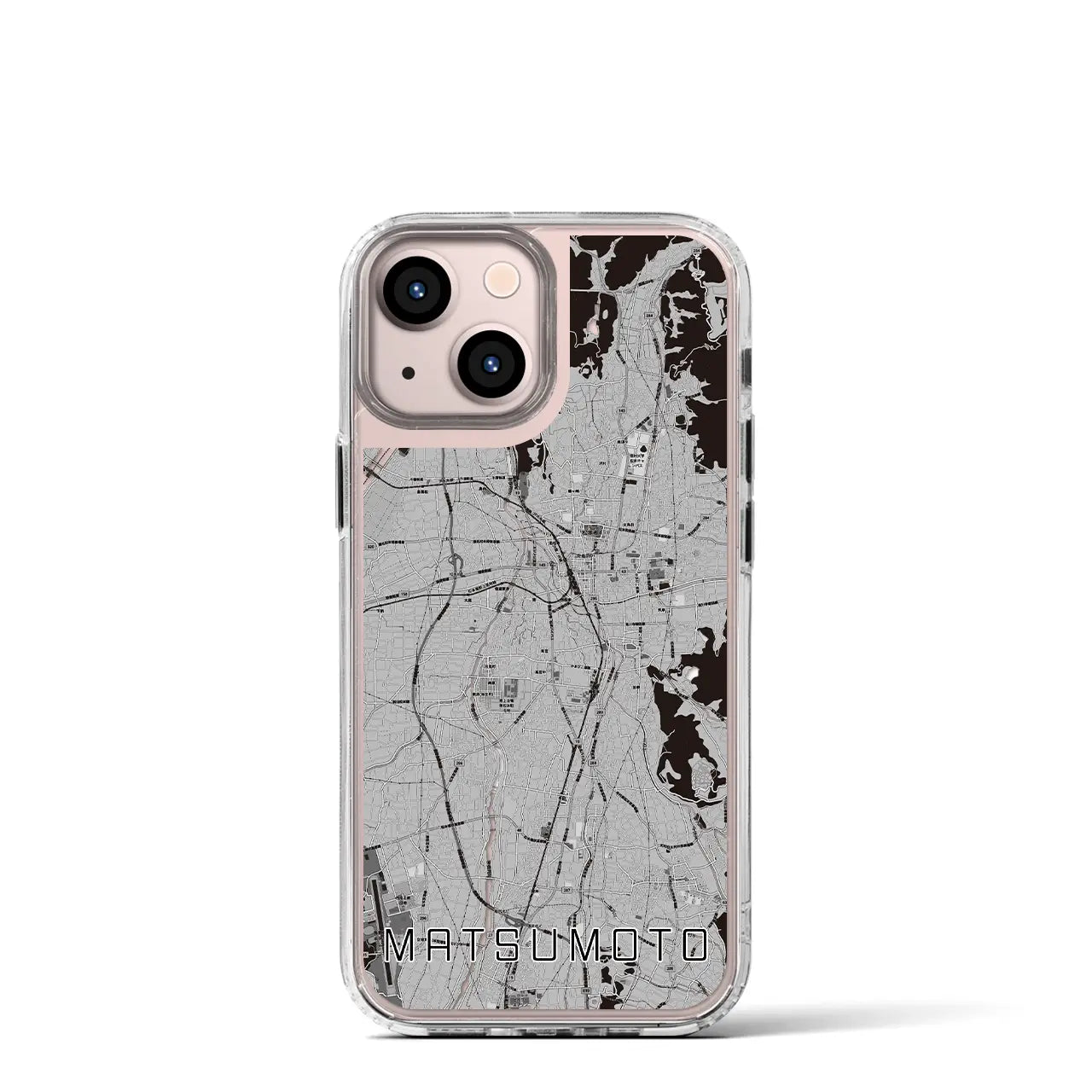 【松本(長野県)】地図柄iPhoneケース(MagSafeタイプ)