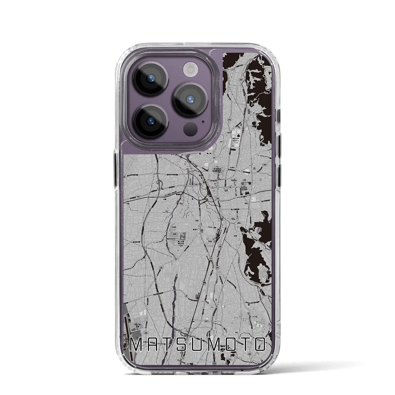 【松本(長野県)】地図柄iPhoneケース(MagSafeタイプ)