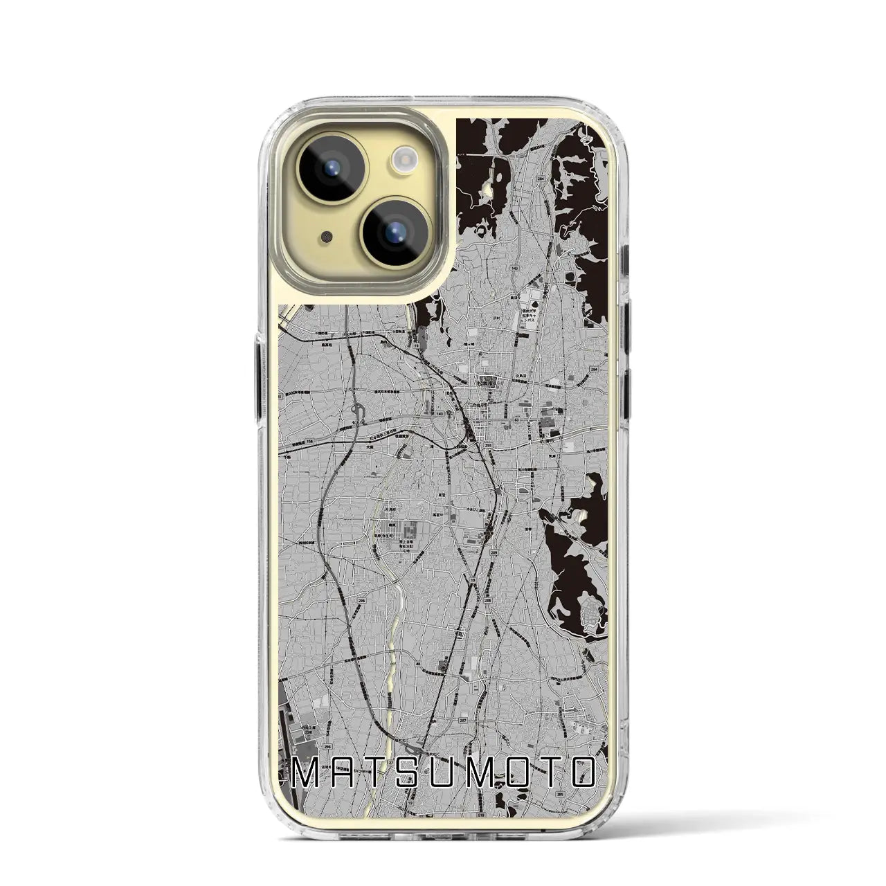 【松本(長野県)】地図柄iPhoneケース(MagSafeタイプ)