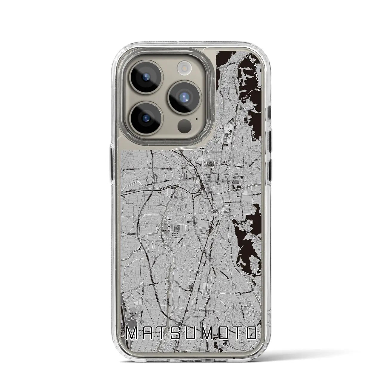 【松本(長野県)】地図柄iPhoneケース(MagSafeタイプ)