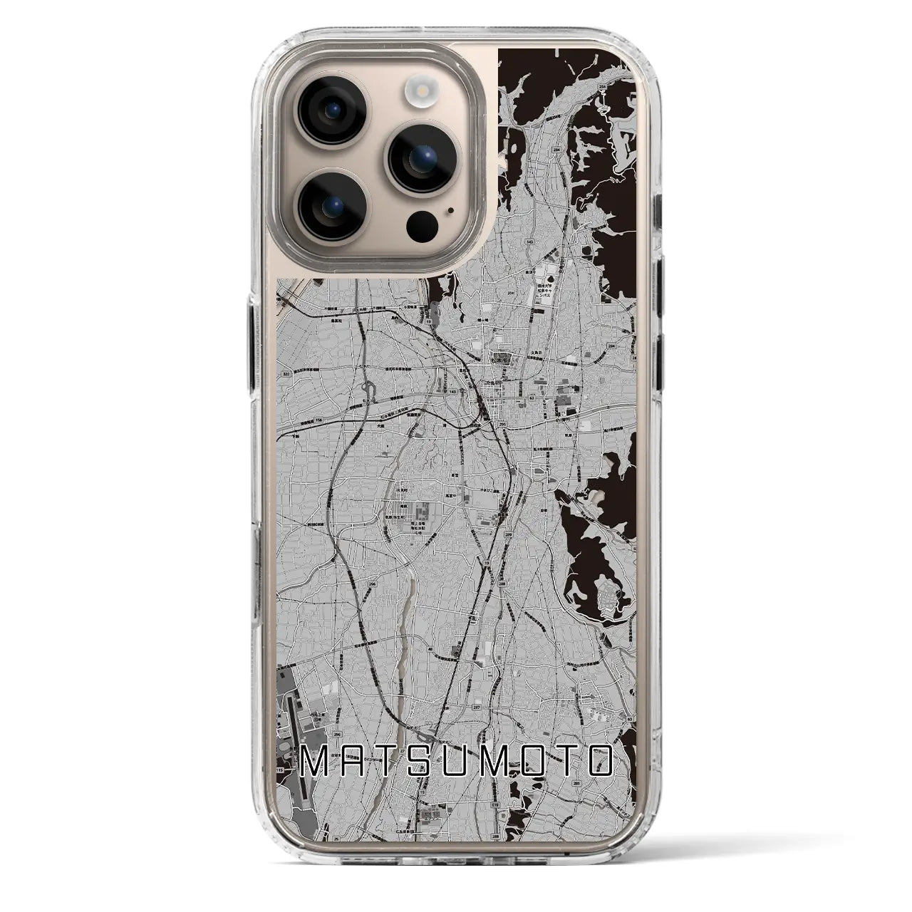 【松本(長野県)】地図柄iPhoneケース(MagSafeタイプ)