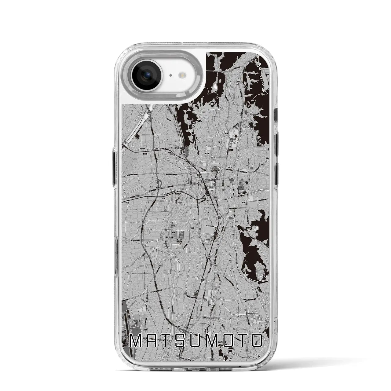 【松本(長野県)】地図柄iPhoneケース(MagSafeタイプ)