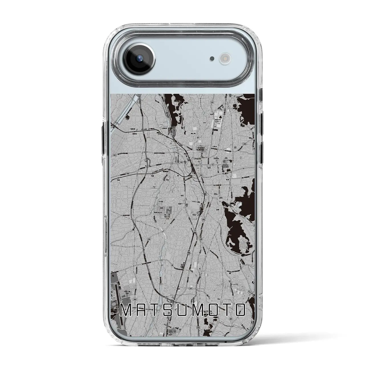 【松本(長野県)】地図柄iPhoneケース(MagSafeタイプ)