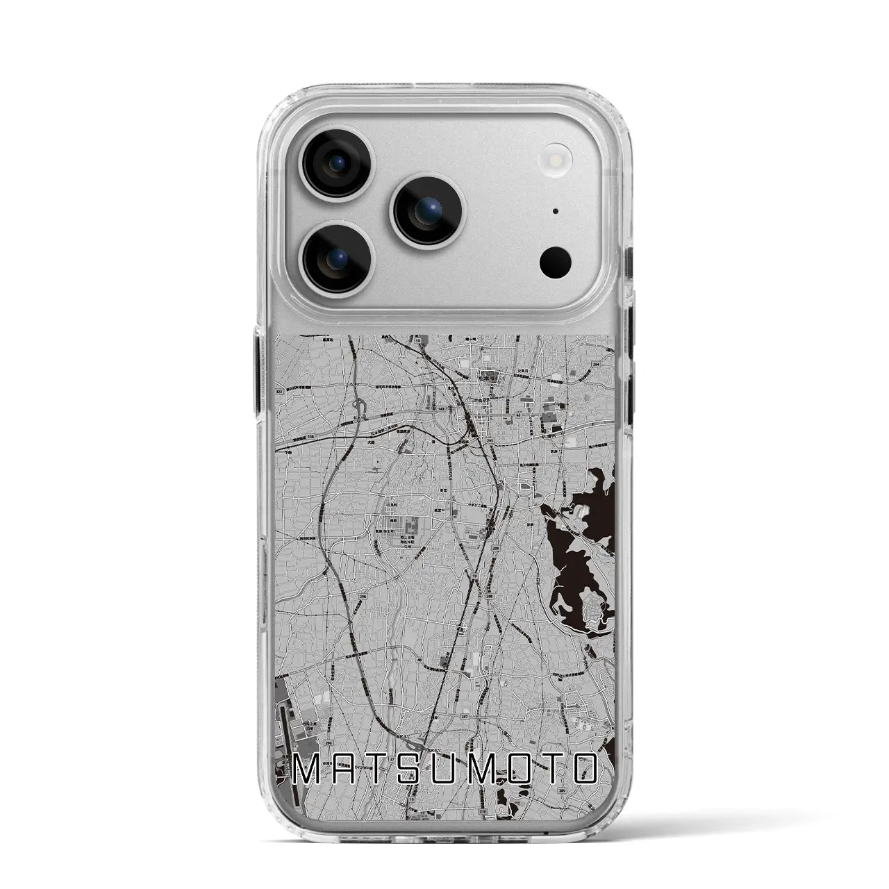 【松本(長野県)】地図柄iPhoneケース(MagSafeタイプ)