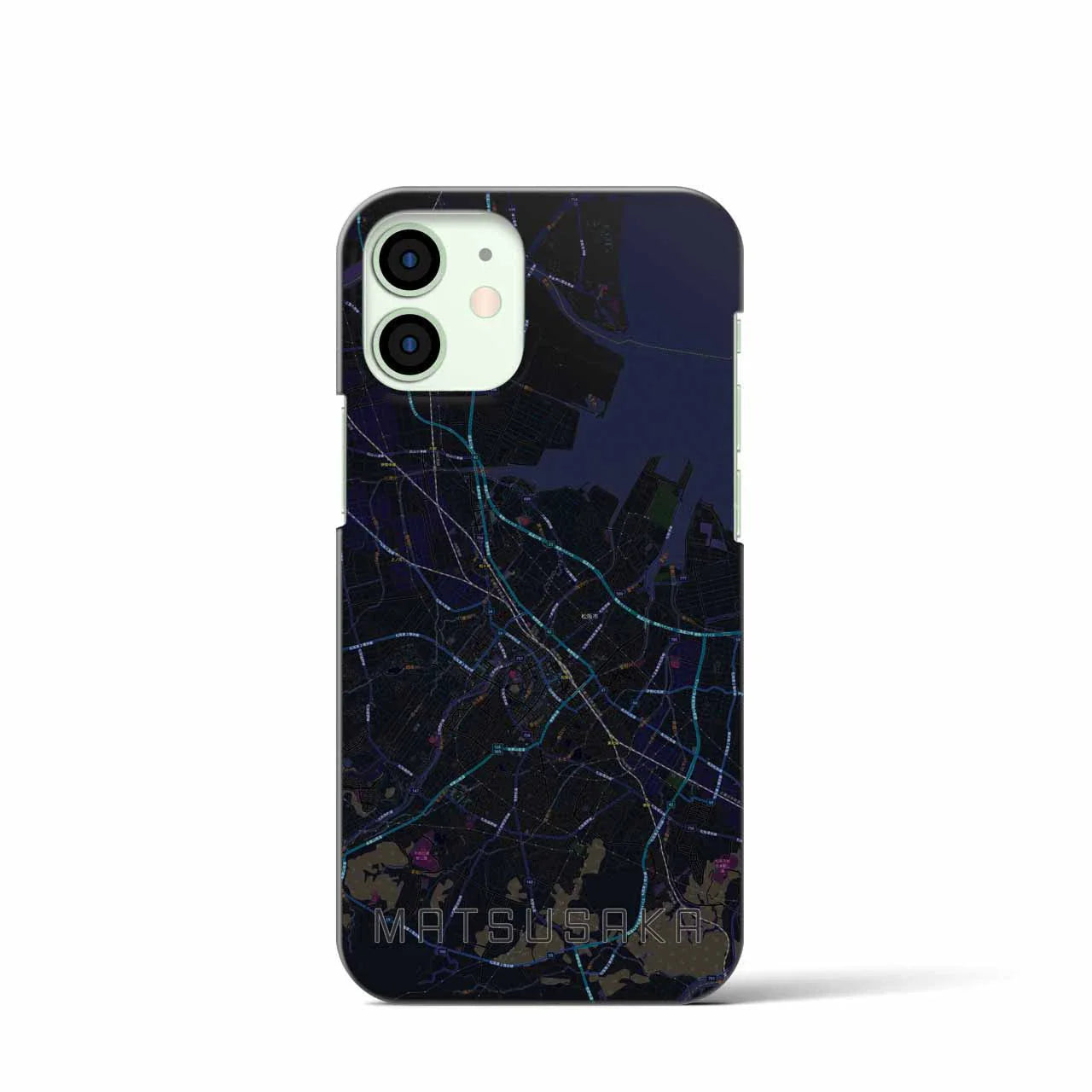 【松阪(三重県)】地図柄iPhoneケース(バックカバータイプ)