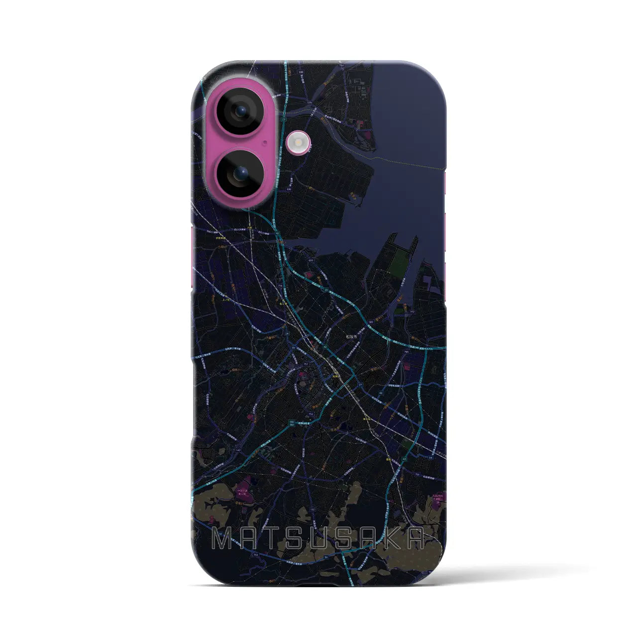 【松阪(三重県)】地図柄iPhoneケース(バックカバータイプ)