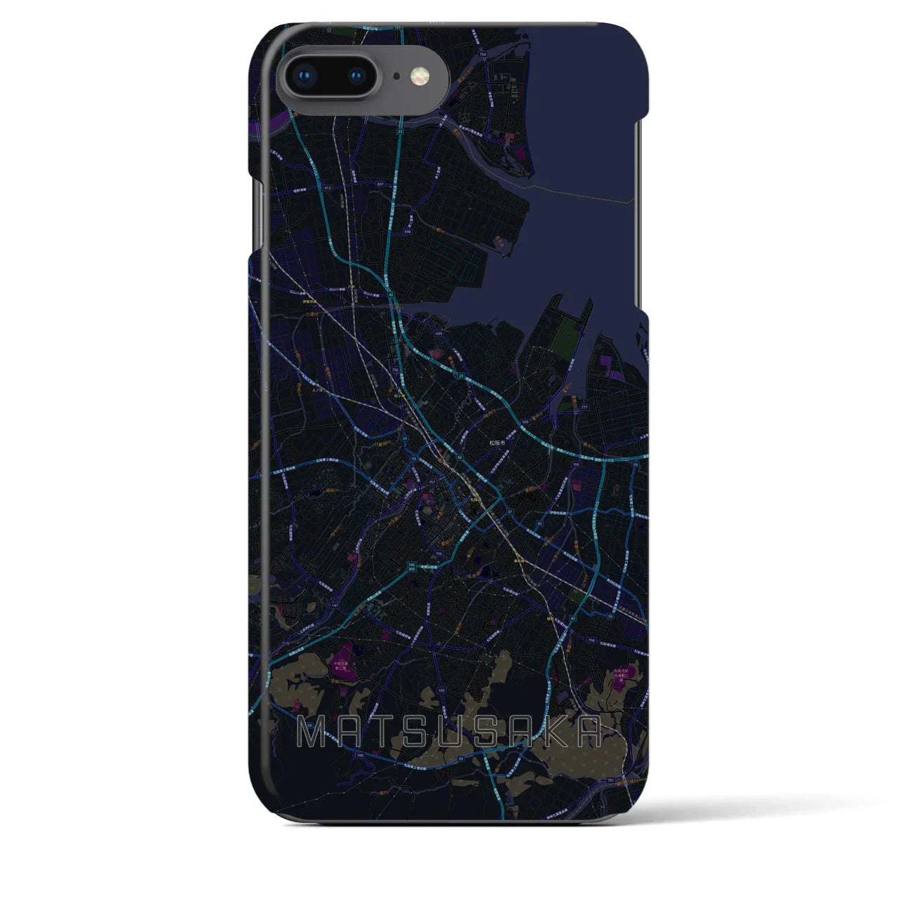 【松阪(三重県)】地図柄iPhoneケース(バックカバータイプ)