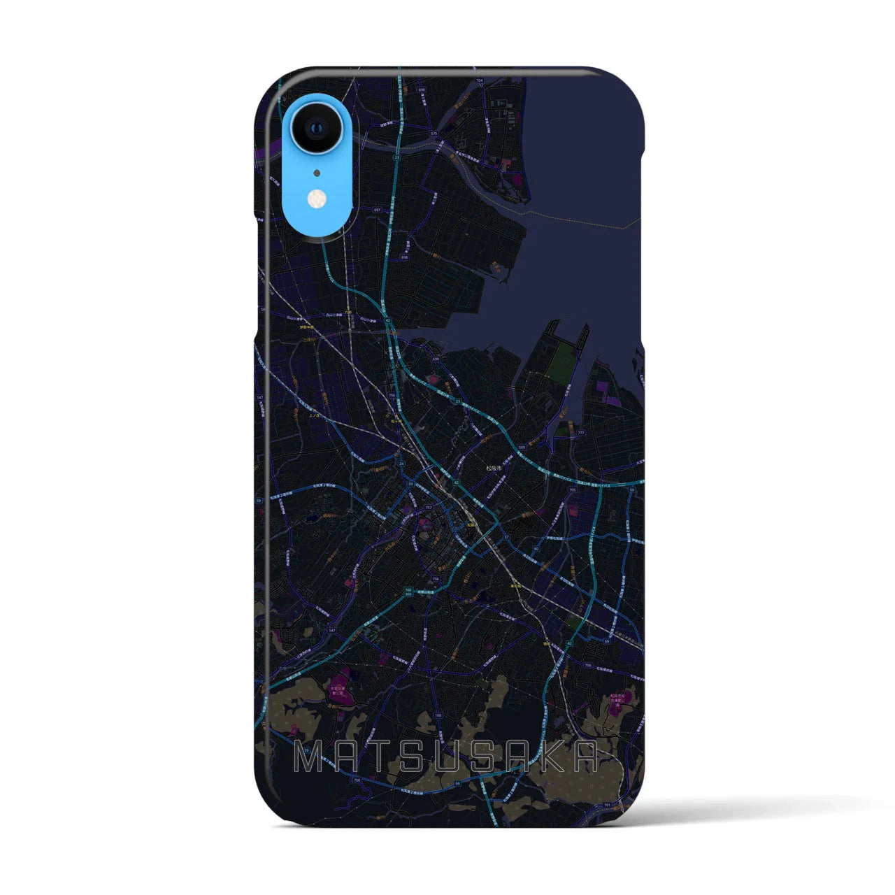 【松阪(三重県)】地図柄iPhoneケース(バックカバータイプ)