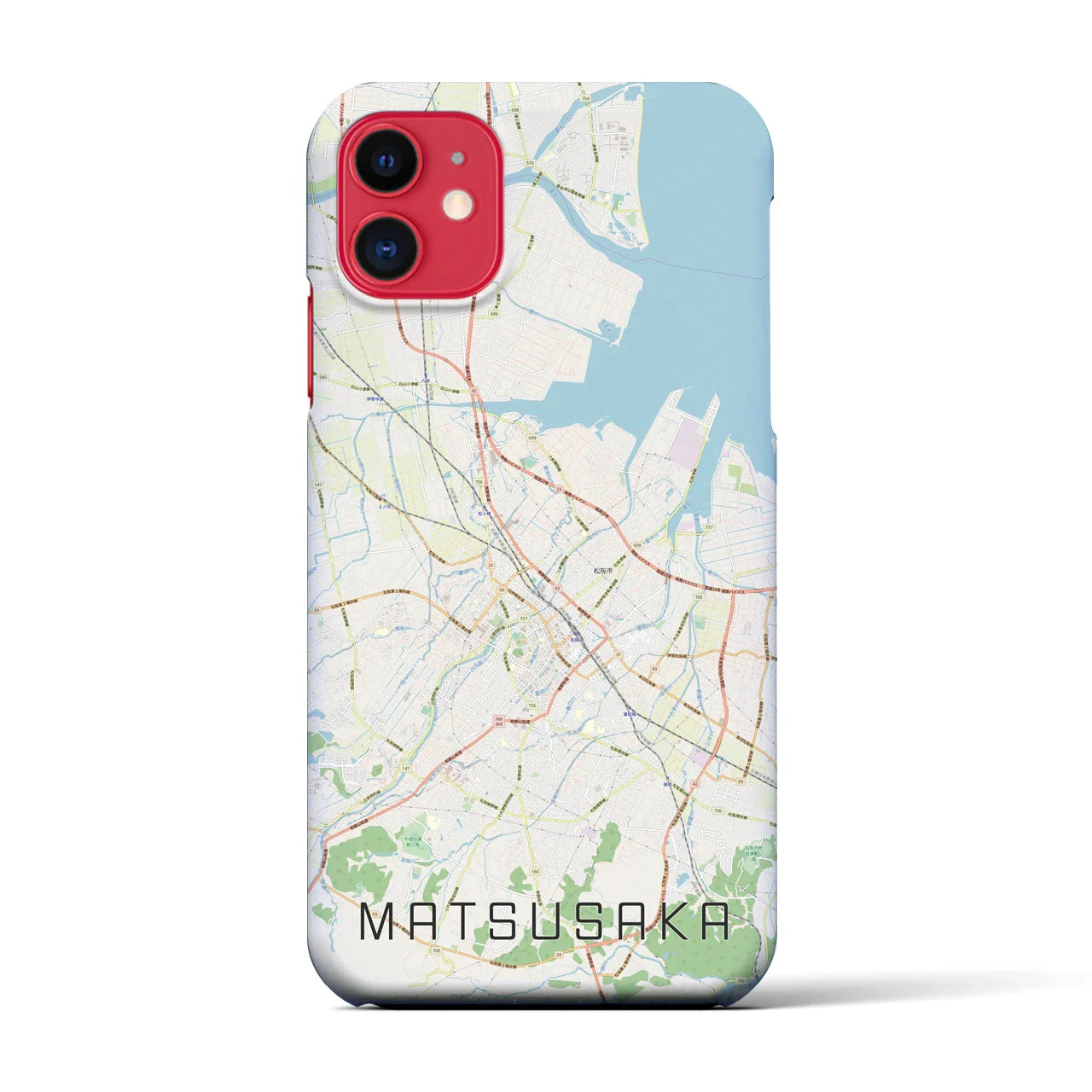 【松阪(三重県)】地図柄iPhoneケース(バックカバータイプ)