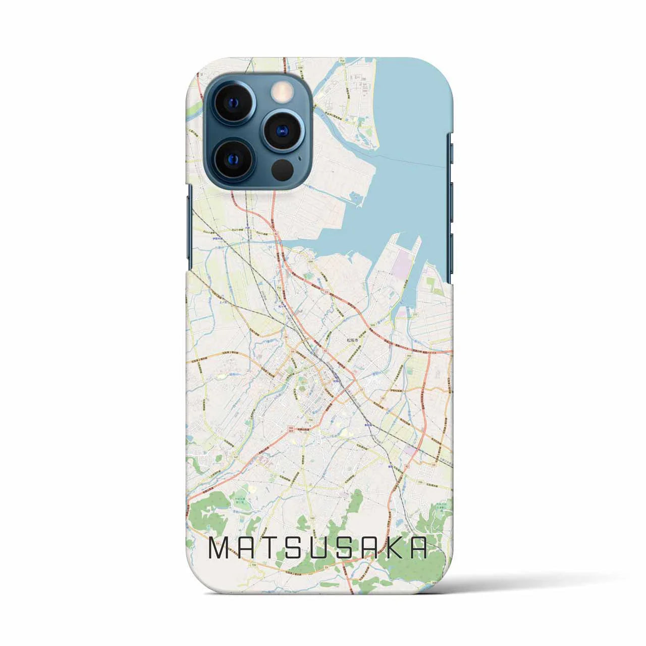 【松阪(三重県)】地図柄iPhoneケース(バックカバータイプ)