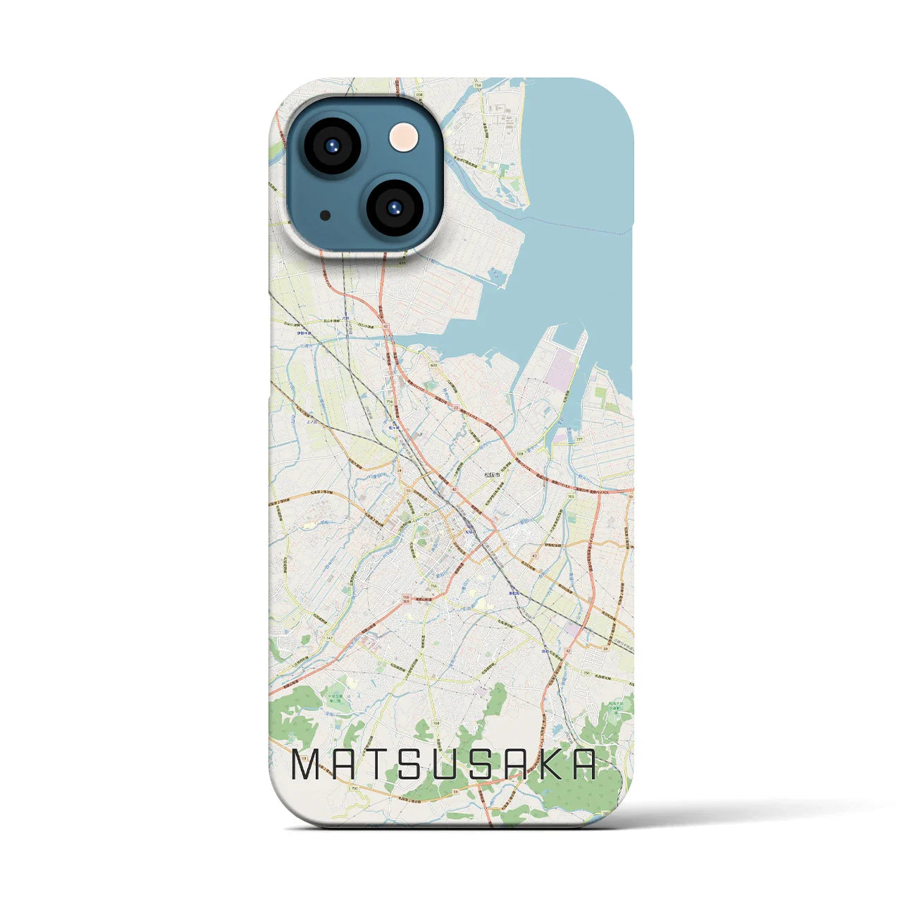 【松阪(三重県)】地図柄iPhoneケース(バックカバータイプ)