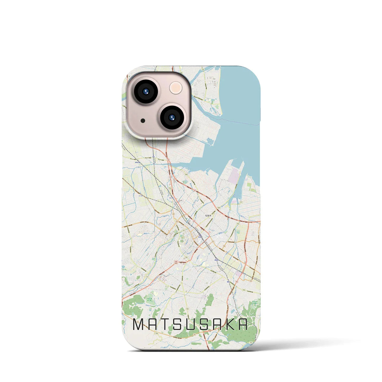 【松阪(三重県)】地図柄iPhoneケース(バックカバータイプ)