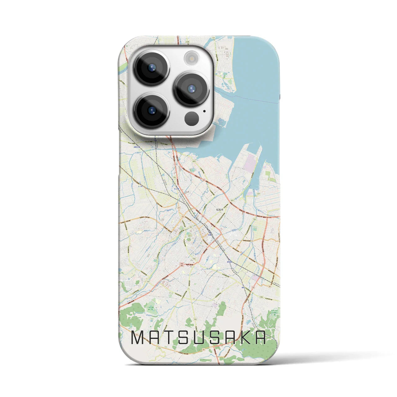 【松阪(三重県)】地図柄iPhoneケース(バックカバータイプ)