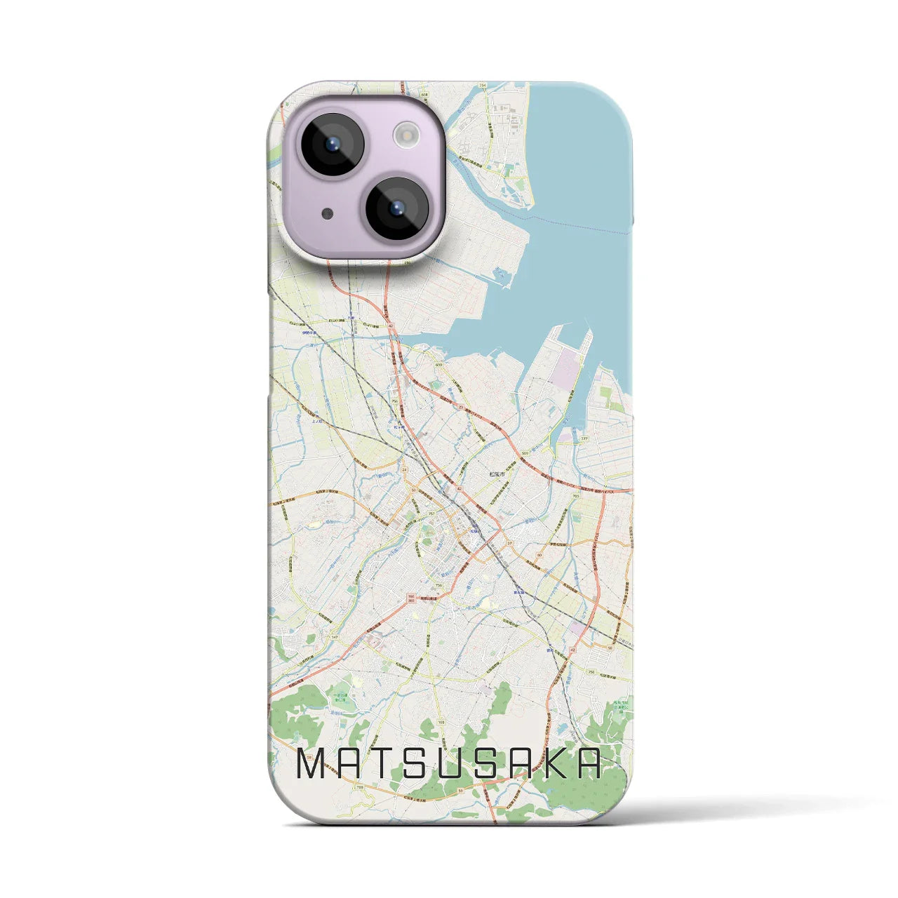 【松阪(三重県)】地図柄iPhoneケース(バックカバータイプ)