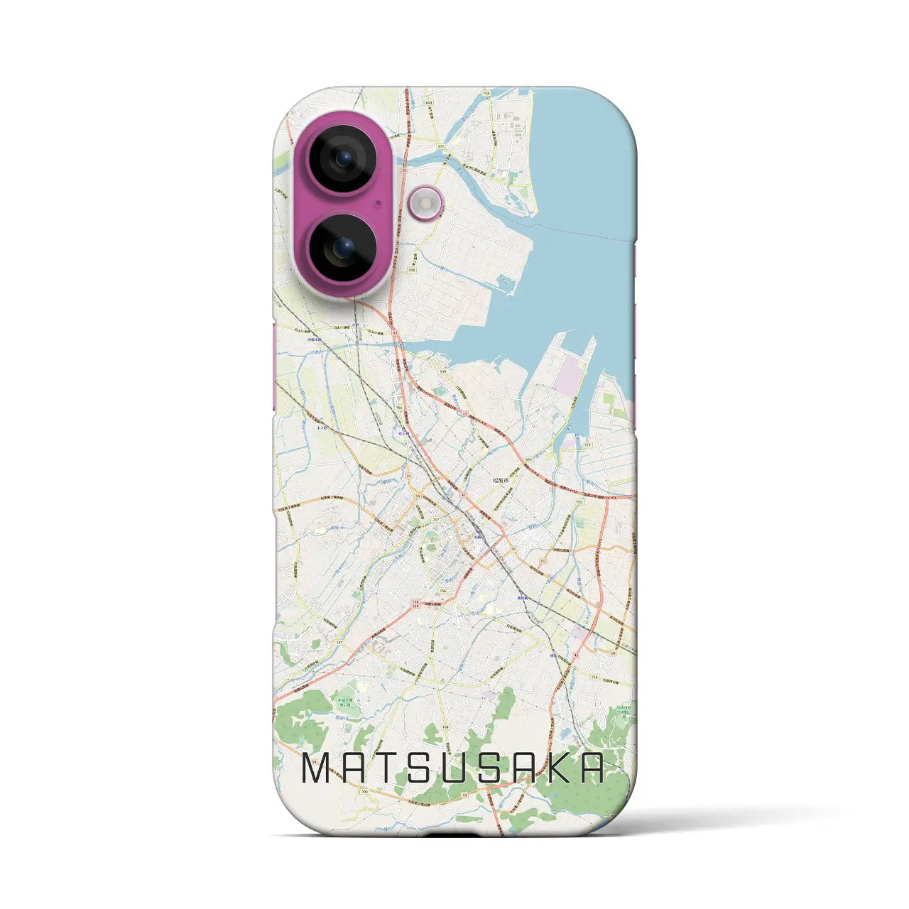 【松阪(三重県)】地図柄iPhoneケース(バックカバータイプ)