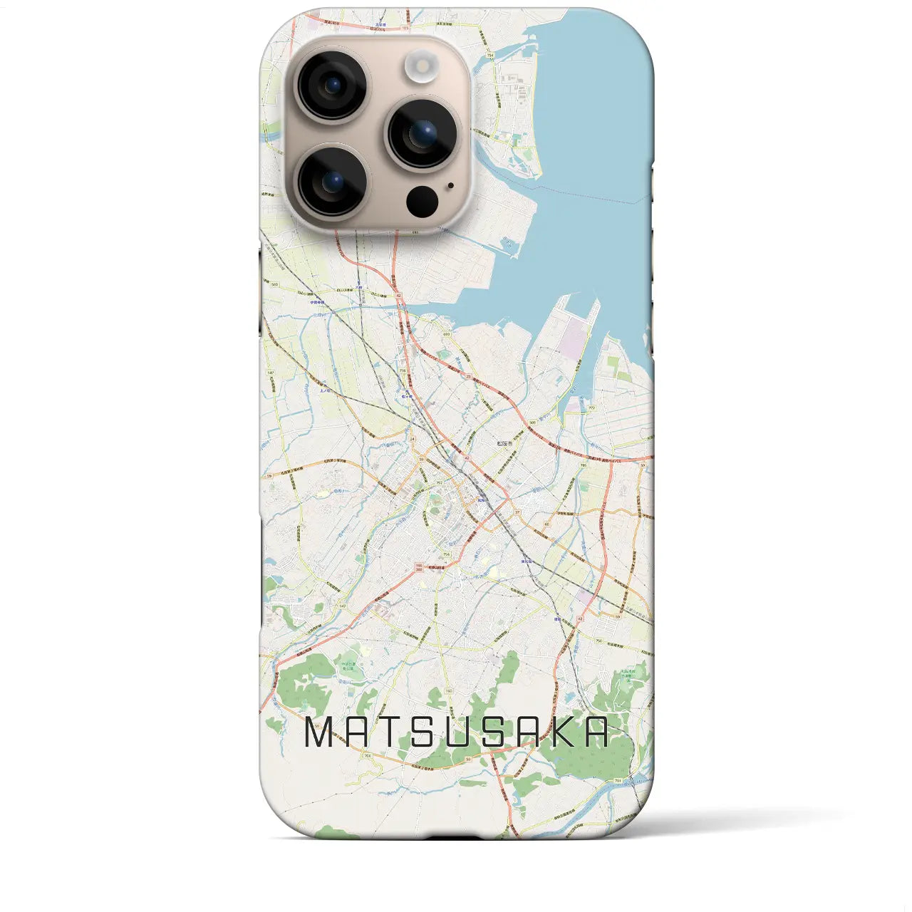 【松阪(三重県)】地図柄iPhoneケース(バックカバータイプ)