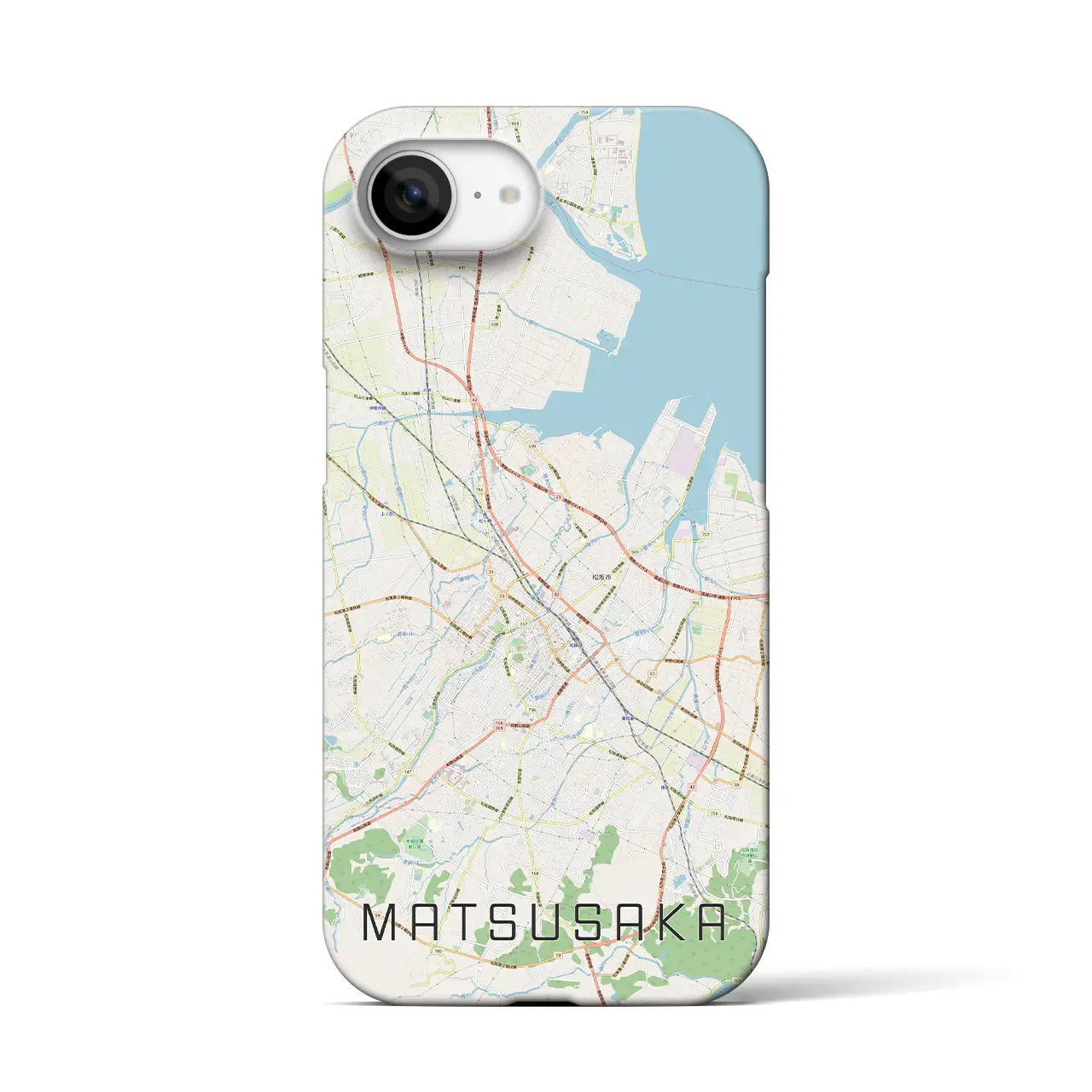 【松阪(三重県)】地図柄iPhoneケース(バックカバータイプ)
