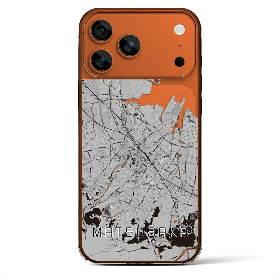 【松阪(三重県)】地図柄iPhoneケース(クリアタイプ)
