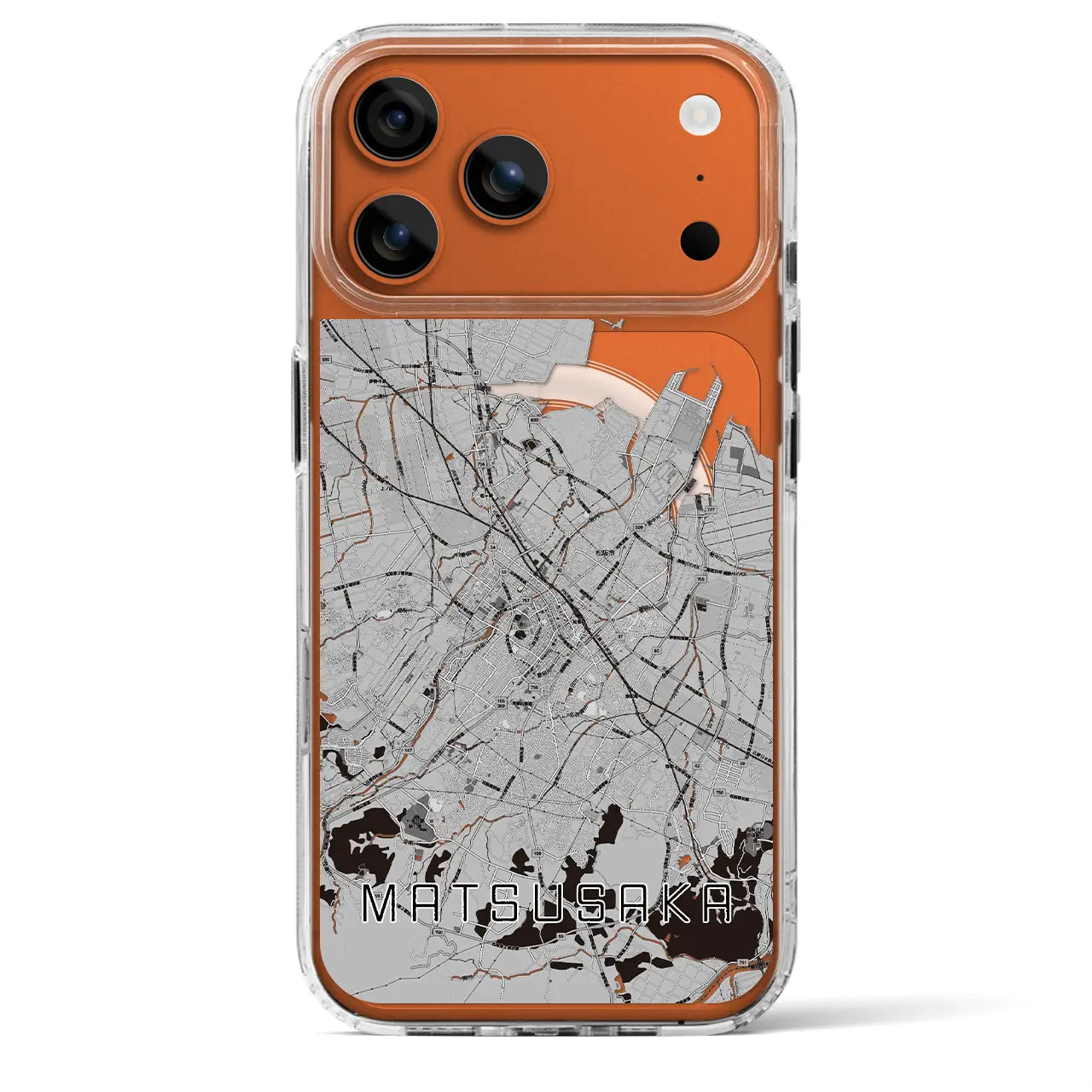 【松阪(三重県)】地図柄iPhoneケース(MagSafeタイプ)