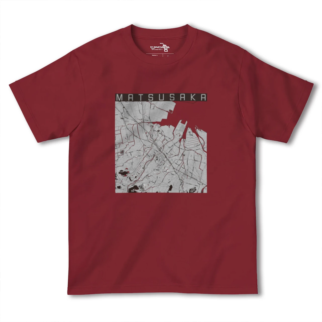 【松阪(三重県)】地図柄ヘビーウェイトTシャツ
