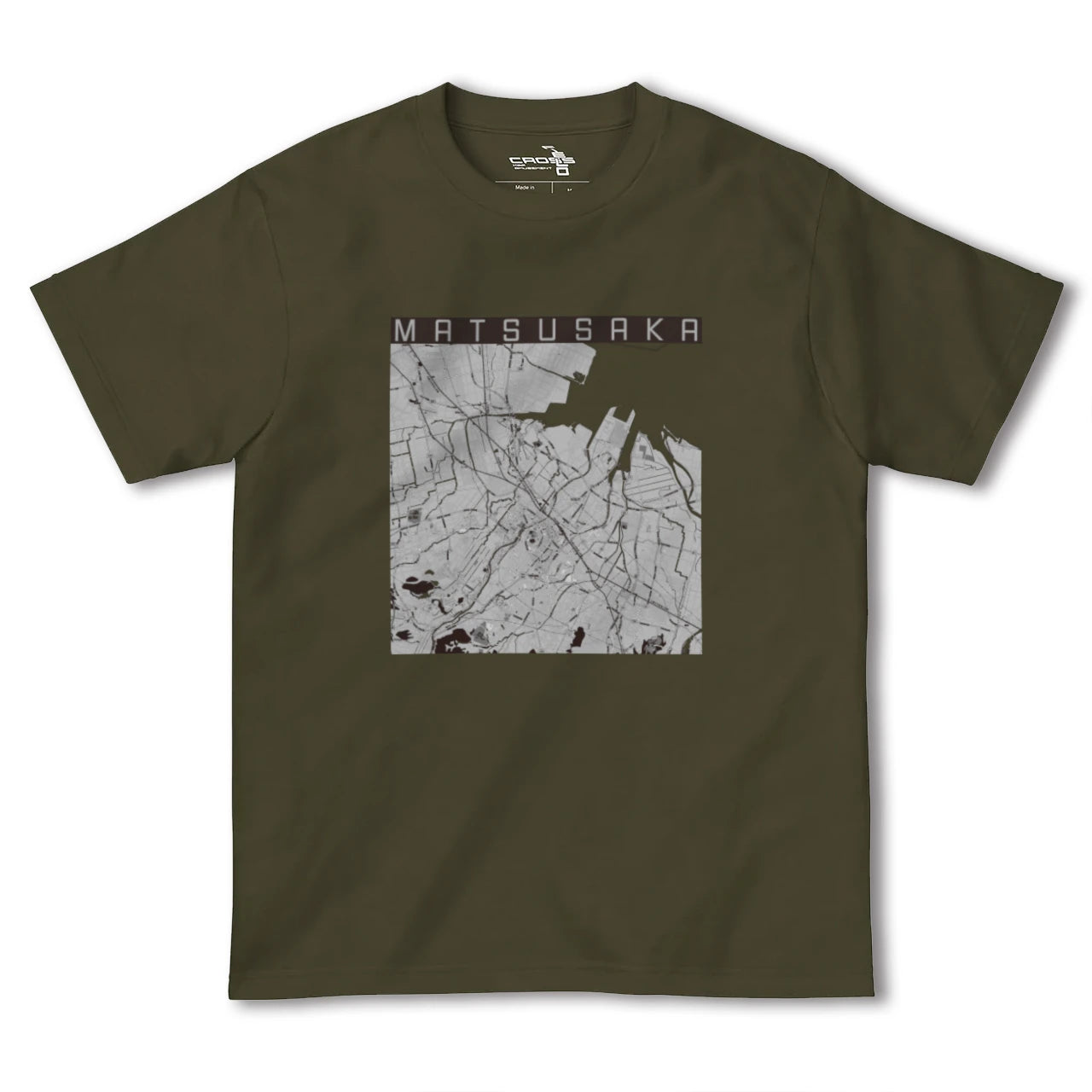 【松阪(三重県)】地図柄ヘビーウェイトTシャツ