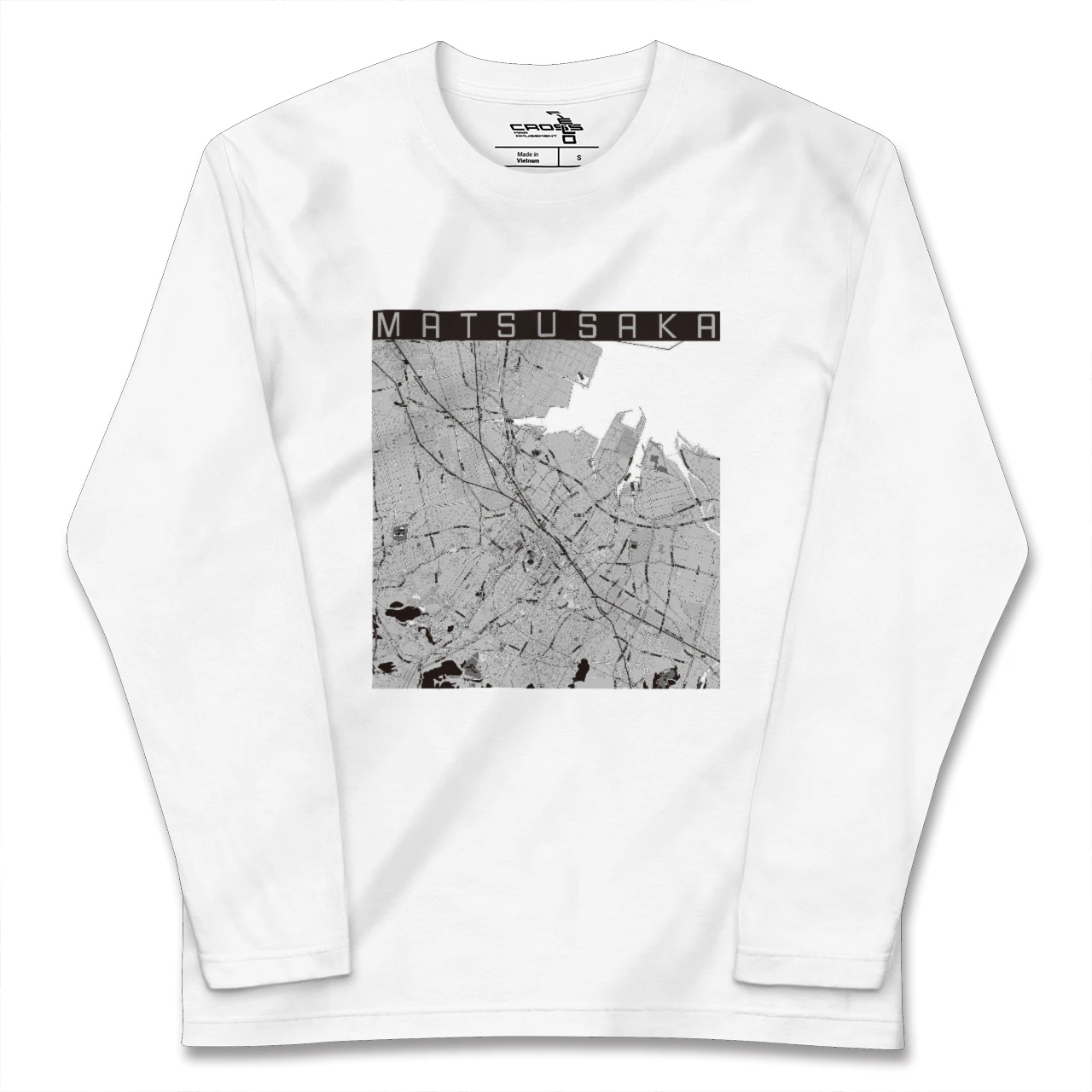 【松阪(三重県)】地図柄ロングスリーブTシャツ