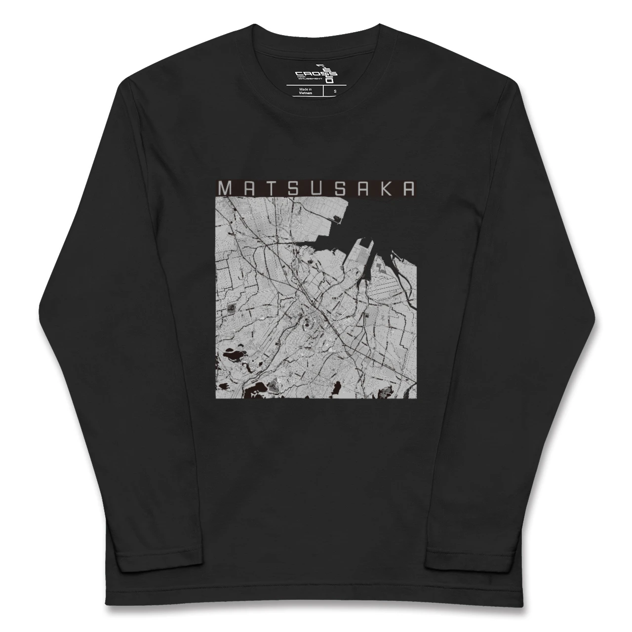 【松阪(三重県)】地図柄ロングスリーブTシャツ