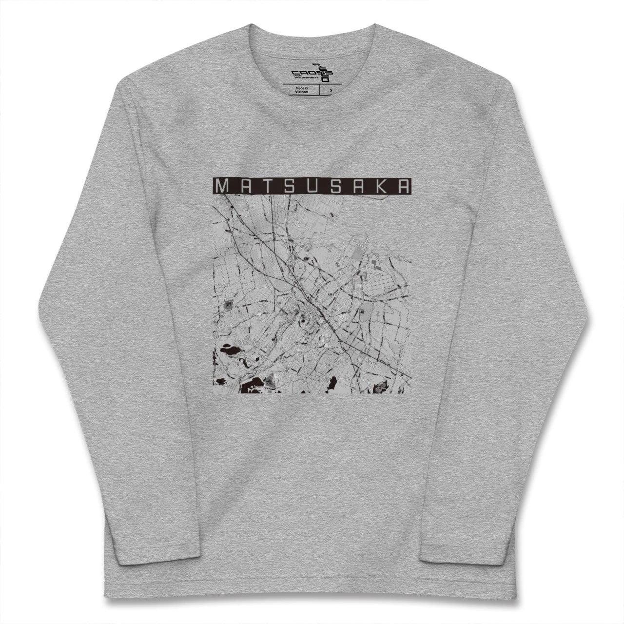 【松阪(三重県)】地図柄ロングスリーブTシャツ