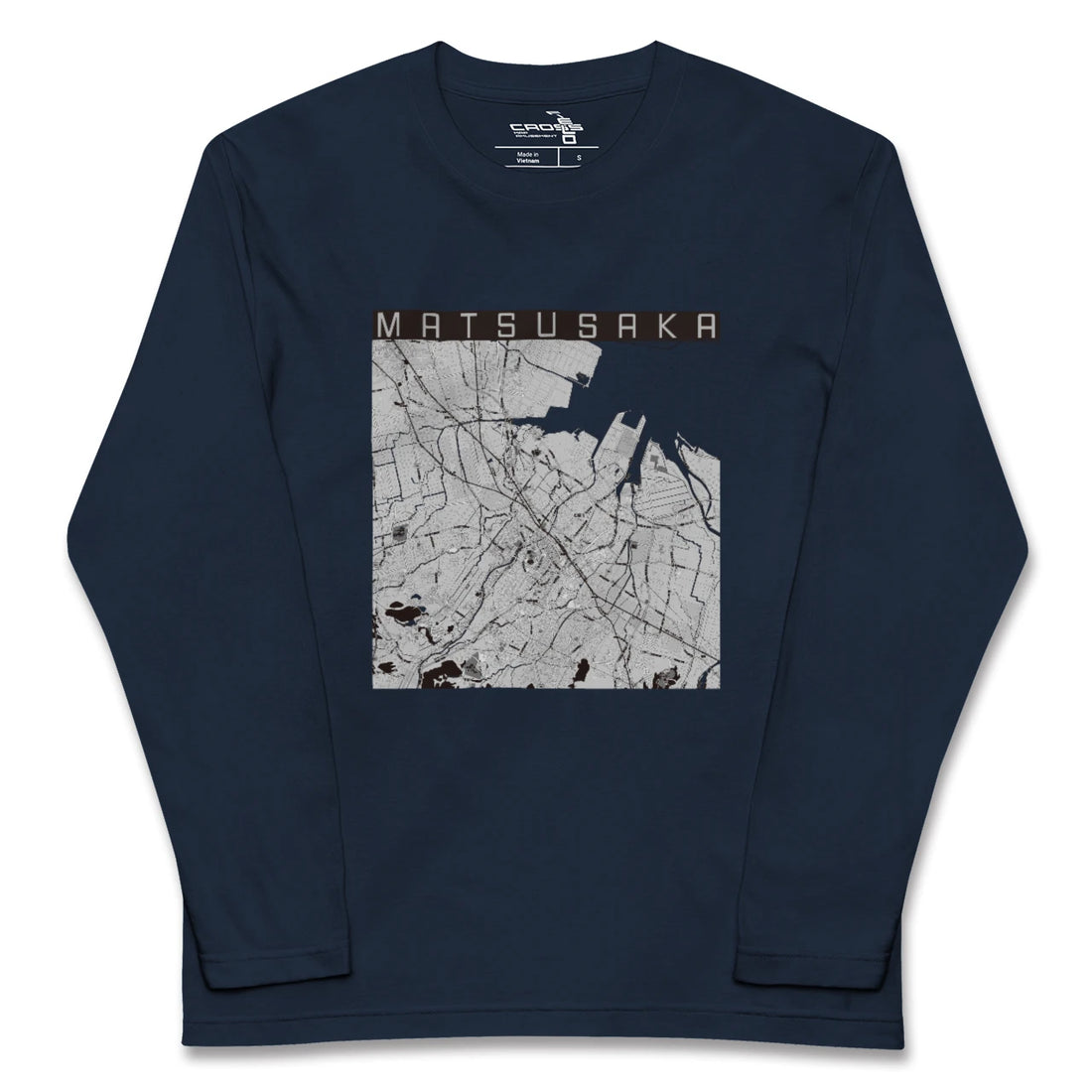 【松阪(三重県)】地図柄ロングスリーブTシャツ