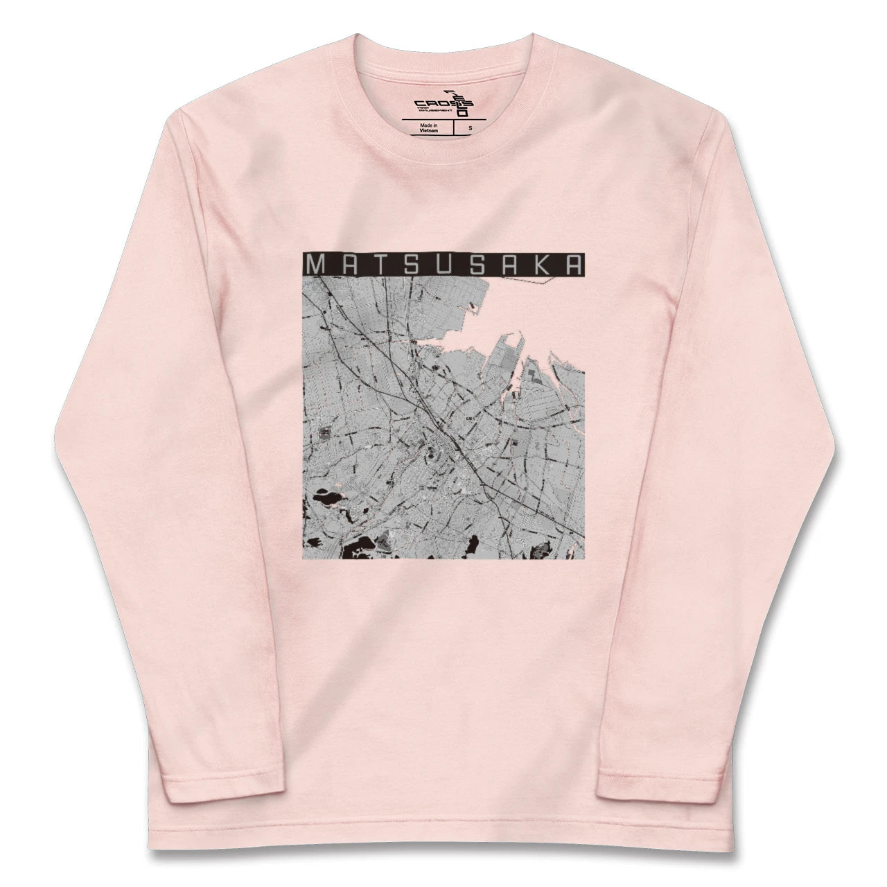 【松阪(三重県)】地図柄ロングスリーブTシャツ