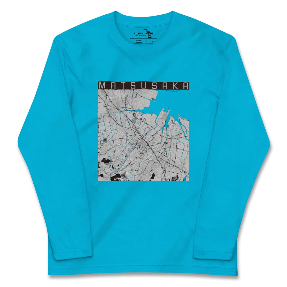 【松阪(三重県)】地図柄ロングスリーブTシャツ