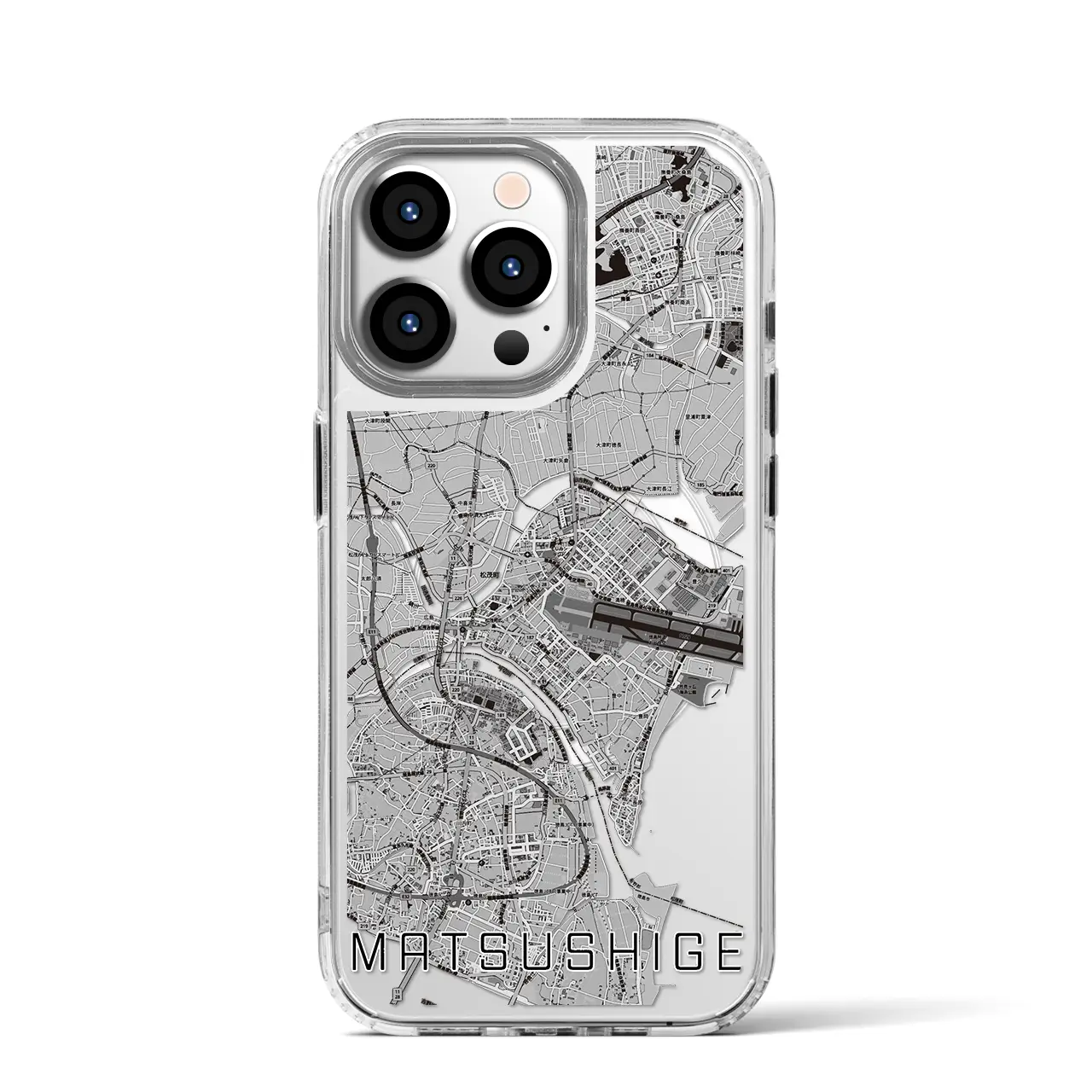 【松茂(徳島県)】地図柄iPhoneケース(MagSafeタイプ)